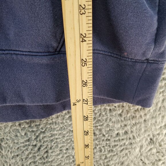 Under Armour Shirt Mens Medium ColdGear Navy Blue Pullover Hoodie - Picture 3 of 8